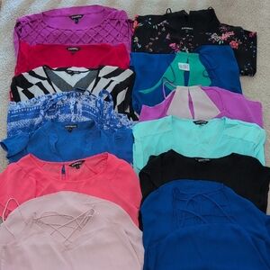 Express Women's Colorful Blouses Collection